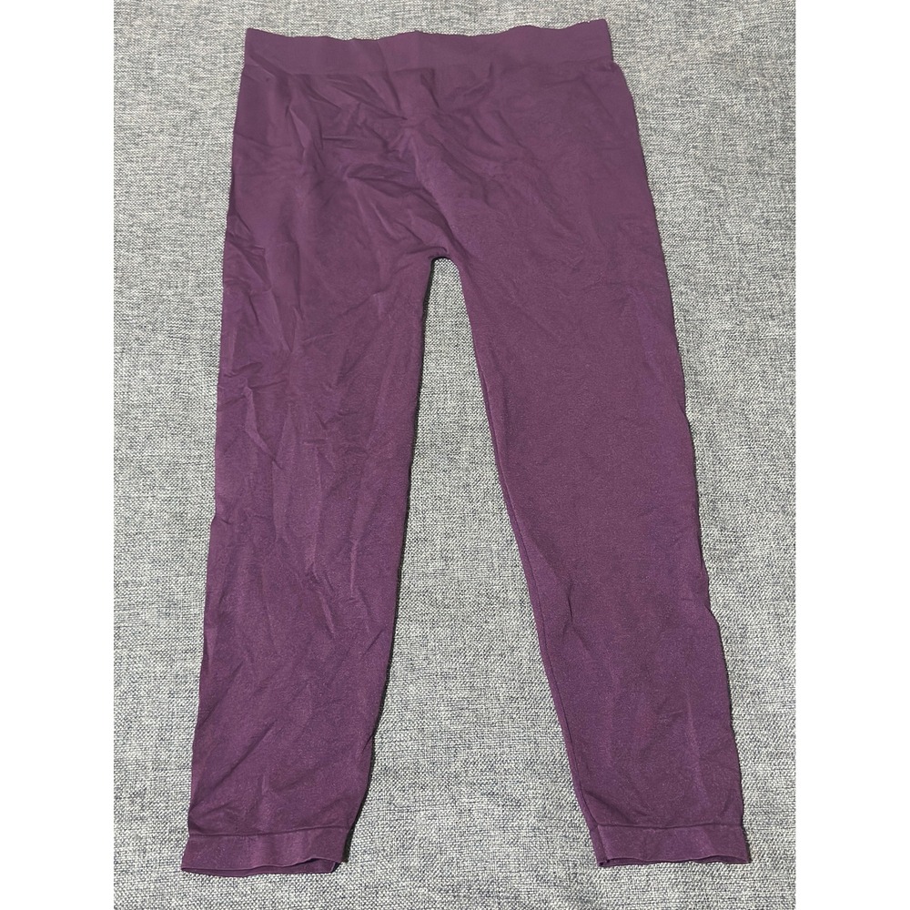 Zenana Outfitters Womens 2X/3X Leggings Purple Seamless NP-5801X